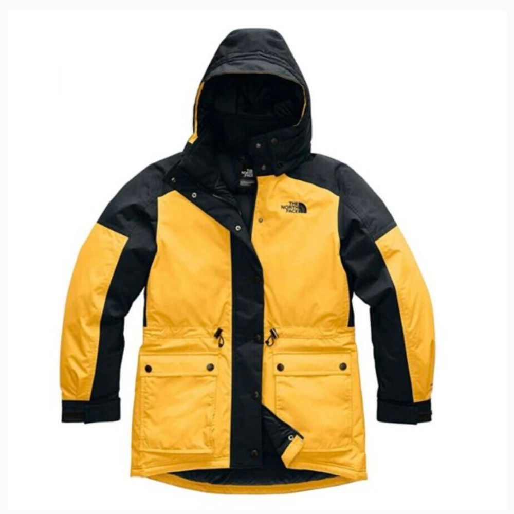 THE NORTH FACE Black & Gold Reign 550 Down Fill Parka Coat